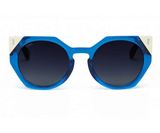Venus - Shiny Deep Blue With Blue/Beige Gradient Lenses