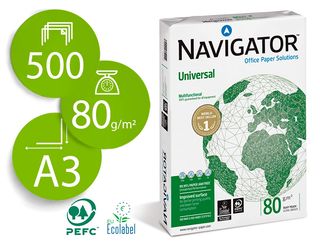 Papel Navigator A3 80 Grs. 500 Hojas (119906)