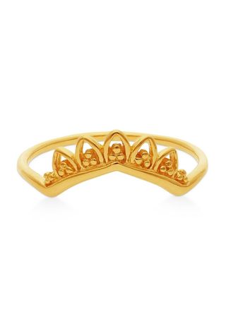 Anillo Ausat Bañado En Oro 20