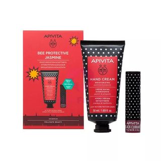 Cofre Apivita Crema De Manos Jazmín + Labial De Grosella