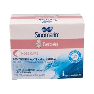 Sinomarin Bebes Limpieza Nasal Monodosis 24 Vialesx5Ml.