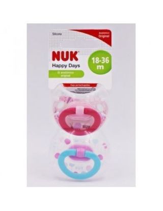 CHUP NUK T-3 DIA SURTIDO SILIC 2 UDes