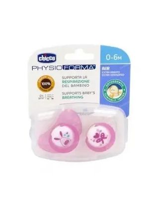 CHICCO CHUPE ROSA CAUC 0-6M 2U