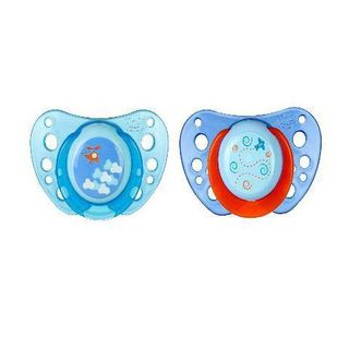 CHICCO CHUPE AZUL CAU 6-16M 2U