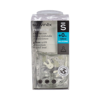 BIBERON VIDRIO SUAV 3 POS120ML
