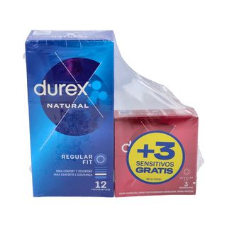 Preservativos Durex Natural Plus 12+3 Sensitivo