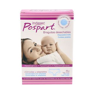 Indasec Postparto Braga Desechable T-Unica 4 U