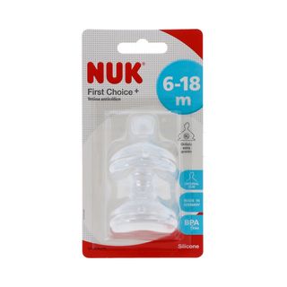 TETINA NUK FC+ 6-18M XL SIL 2U