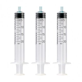 Jeringa S/ Aguja 3 Piezas Esteril Acofar 20 Ml.