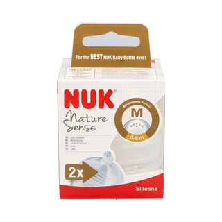 TETINA SILICONA ANTICOLICO NUK NATURE SENSE 1 M 2 TETINAS