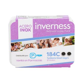 Pendientes Inverness 184C Acero Solit.Neg.4