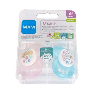 CHUPETE MAM ORIG SIL 6+ ROS 2U