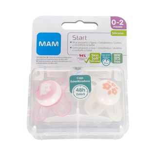 CHUPETE SILICONA MAM START 0-2 M ROSA