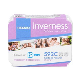 Inverness Pendiente Titanio 592C Solitario Natur