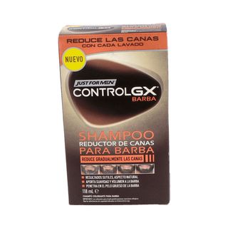 Just F Men Control Gx Reductor Canas Champu Barba 118 Ml.