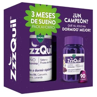 ZZZQUIL MELATON 90 FRUTO BOSQU