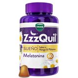 Zzzquil Natura 60 Gummies Mango Y Plátano Con Melatonina Y Valeriana