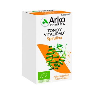 Arkocapsulas Spirulina 45 Cap