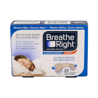Breathe Right Clasicas Tira Adh Nasal 30 Unidades