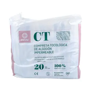 COMPRESA MATERNITY ALGODON 20U