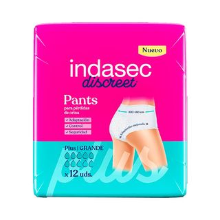 INDASEC PANT PLUS TG 12UDS