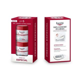 Eucerin Piel Sensible Gel Ultralig Tarro 2X350Ml