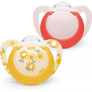 CHUPETE LATEX ANATOMICO NUK STAR 6 - 18 MESES 2 UNIDADES