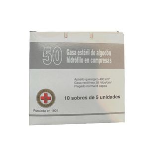 Gran Cruz Gasa Esteril 50 Compresión
