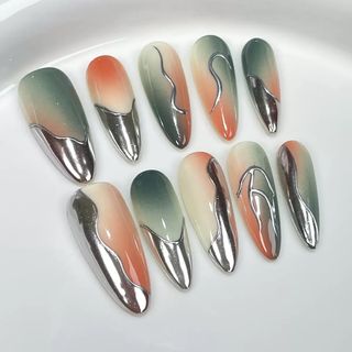 OhMy Nail Korea 100% handmade gel press-on nails faux ongles OMNKL009-XS