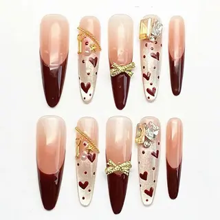 OhMy Nail Korea 100% handmade gel press-on nails faux ongles OMNKL025-XS