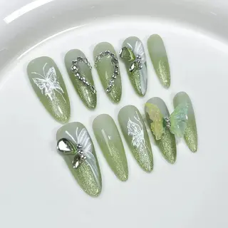 OhMy Nail Korea 100% handmade gel press-on nails faux ongles OMNKL017-XS