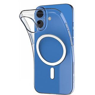 Capa em Silicone com MagSafe Puro Lite Mag para iPhone 16- Transparente