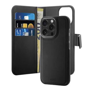 Capa em Pele Puro para Apple iPhone 16 Pro Max - Preto