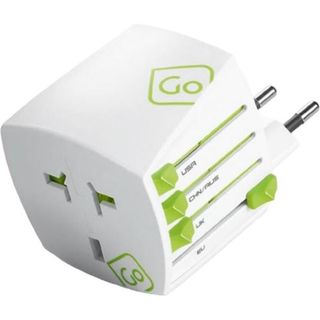 Adaptador de enchufe Go Travel World Cup, blanco