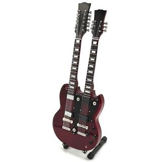 Réplica Mini Guitarra Jimmy Page Doubleneck Signature - Music Legends Collection
