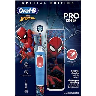 Kit Escova de Dentes Elétrica Spiderman + Bolsa de Viagem - Oral-B - Conjunto de 2 produtos 8006540773390