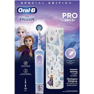 Kit Escova de Dentes Elétrica Frozen + Bolsa de Viagem - Oral-B - Conjunto de 2 produtos 8006540773178