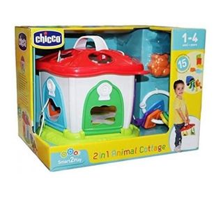 Chicco: Игрушка развивающая сортер Домик для животных 12м+