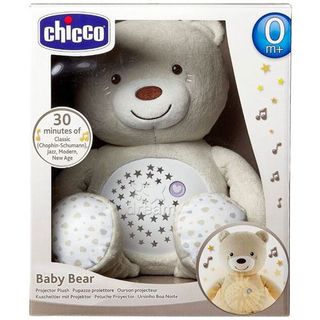 Chicco: Игрушка-ночник Мишка, беж. 0м+