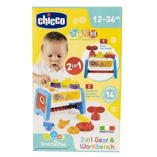 Chicco: Игрушка развивающая конструктор 2 в 1 Инструменты 12м+