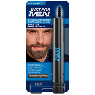 JUST FOR MEN Retoque Instantáneo De Canas Hombre Castaño medio