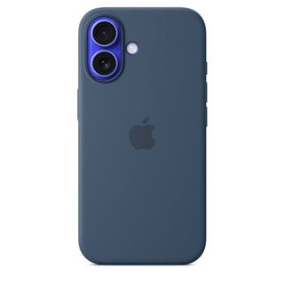 Capa em Silicone com MagSafe para iPhone 16 - Azul Denim (195949884962)
