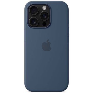 Capa Silicone Apple com MagSafe para iPhone 16 Pro - Azul denim (195949885280)