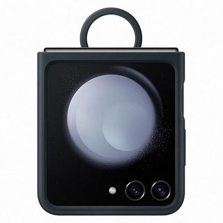 Capa Samsung Silicone + Anel para Samsung Galaxy Z Flip 5 - Azul (8806095064949)