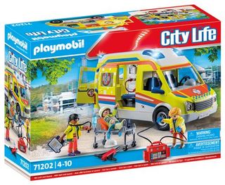 Playmobil City Life Ambulancia con Luz y Sonido-71202