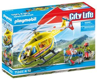 Playmobil City Life Helicóptero de Rescate-71203