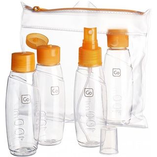 Botellas De Viaje Trekking Go Travel 100 ML Homologadas Lote x4 Unidades.Talla Única