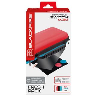 Pack Fresh Bolsa + Vidro Temperado + 2 Thumbs Oled - Nintendo Switch