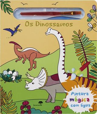 Os dinossauros pintura magica com a