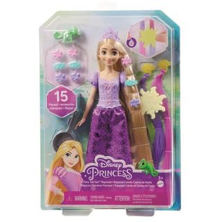 Enredados Muñeca Princesa Rapunzel Peinado Mágico-HLW18
